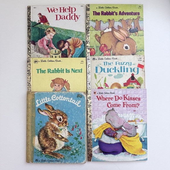 Vintage Little Golden Books Random Mixed Lot Of 20 Various Conditions - Picture 3 of 9